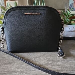 Steve Madden Black Dome Crossbody with Chain Strap